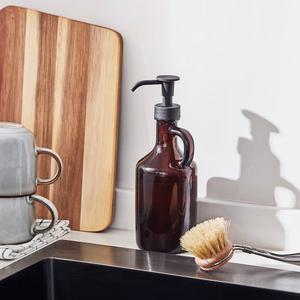 이케아 벨보르다드 물비누통 세제통 디스펜서 브라운 380ml
