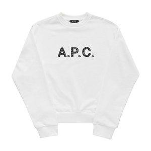[아페쎄][아페쎄 APC] COEIP F27887 TAG BLANC/NOIR 여성 맨투맨