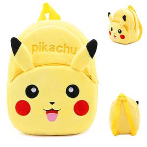 애니메이션 피카추 Poke Ball 플러시 배낭 어린이 플러시 인형 배낭 보관 가방 학교 가방 유치원 선물