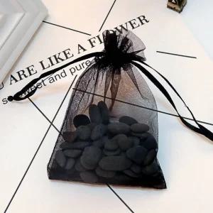 선물 망사 포장 주머니 대형 15x20cm 방향제 파우치 천 스트링 복