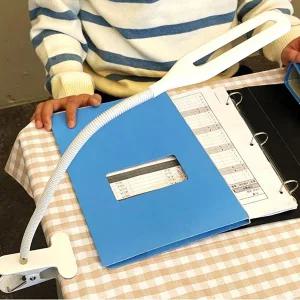 독서등 USB 집게 탁상 화이트 독서조명