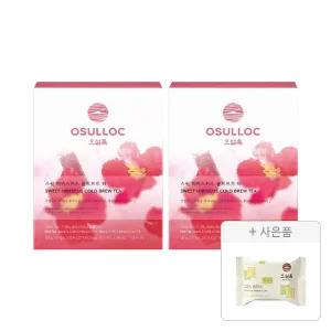오설록 스윗 히비스커스 콜드브루 티 50g(2.5g, 20입), 2개+증정(그린티웨하스 17g, 1개)