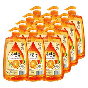 엘지 자연퐁 주방세제 비린내 걱정없는 오렌지 980ml 12개