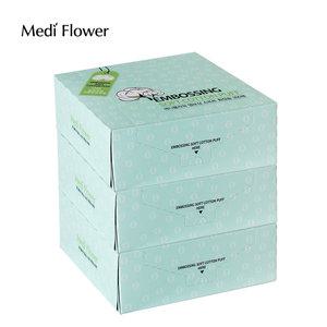 메디플라워 엠보싱 소프트 코튼 퍼프 300매x3