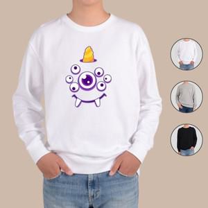 [하프클럽/알티피아]맨투맨 전색상 도깨비 뿔 보라 ba 프린트셔츠