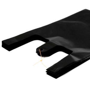 15리터 손잡이 봉투 마트 32x12x55cm 검정 100매 15L 비닐 봉지 배달 배민