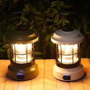 레트로 감성 LED 캠핑 램프/길이 조절 천막 탠트 타프 캠핑렌턴 조명등 실내등 셀러 허브 트랜드 패션