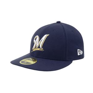 뉴에라 [슈즈네][정품] MLB 밀워키 브루어스 로우 프로파일 야구모자 사이즈캡 볼캡 메이저리그 선수모자 5950-16-016