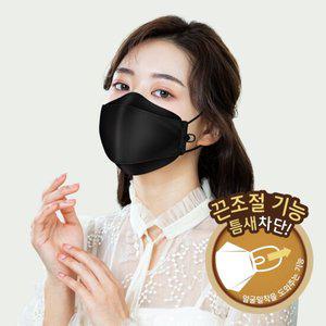 블루나 KF94페이스핏 패션 황사방역마스크 대형 블랙 3매입 10개