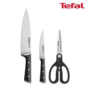 테팔 아이스포스 칼 가위 3종세트(식도20cm+과도11cm+가위)