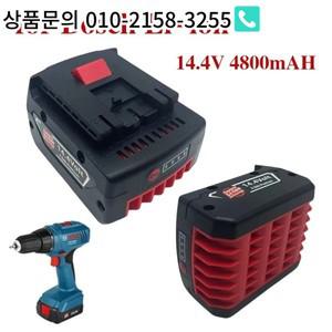 리튬 이온 배터리 팩 교체 전기 드릴 스크루드라이버 BAT607 Bosch 용 14.4V 4800mAh 4.8ah