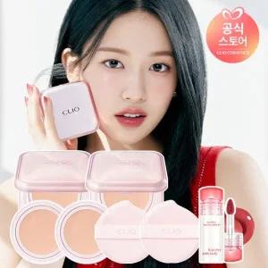 [2SET]클리오 킬커버 메쉬글로우 에센셜 쿠션+(증정)퍼프2매,미니틴트 랜덤1개