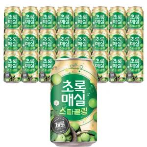 웅진 초록매실 제로 스파클링 350ml 24개