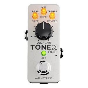 IK 멀티미디어 TONEX ONE 브라운 사운드 화이트 한정판 기타/베이스 모델링 페달, TRS 모노/스테레오 아웃, 20개의 프리셋 슬롯, A/B 또는 온/오프 구성
