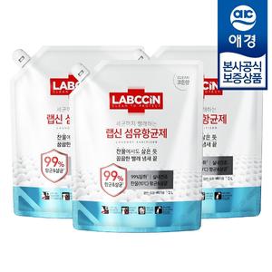 [애경] 랩신 섬유항균제 코튼향 리필 2L x3개
