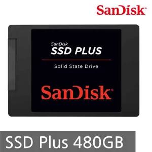샌디스크 SSD PLUS 480GB 480기가 노트북 데스크탑용 하드디스크 SSD내장하드 ENL 
