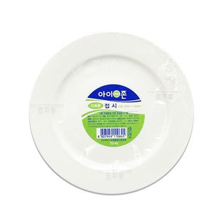 아이존 일회용 PP 플라스틱 다회용 접시 10호 25mm X 16mm 10P ( 재사용 일회용품 식기
