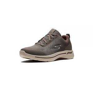 Skechers 남성용 Gowalk 아치 핏 운동용 워킹화, 에어 쿨 폼 스니커즈, 토프, 9.5 와이드 US, 회갈색