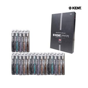 중소기업유통 영국황실칫솔무료체험1개켄트 시그니처 블랙 20p 블랙 4개 블루