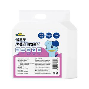 블루펫 보솜이 애견패드 강아지 배변패드 대형 50g 40매
