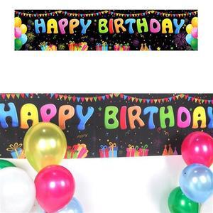파티장식 럭셔리 블랙 생일현수막-E타입