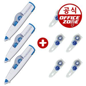 플러스 수정테이프 3개 리필 6개 세트 36패키지기획상품 WH-605 605R 화이트 지우개 수정용품