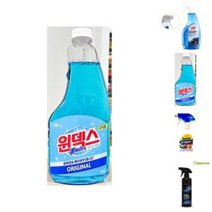 유리 세정제 (윈덱스 500ml 리필용) X6/베란다/창문/크리너/차량/거울/청소/차유리/유리창/김서림/건물