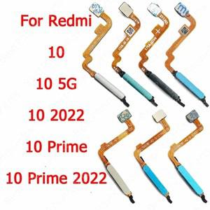 지문 스캐너 플렉스 케이블 홈 버튼 Xiaomi Redmi 10 Prime  5G 센서 반환 키 예비 부품
