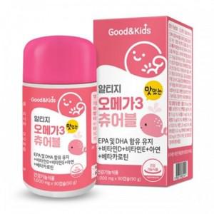 내츄럴플러스 굿앤키즈 알티지 오메가3 츄어블 90캡슐