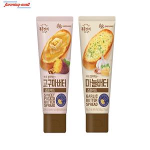 [보금푸드] 복음자리 바로 발라먹는 마늘버터 스프레드 100g + 고구마버터 스프레드 100g 2종