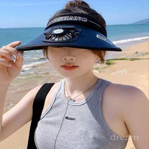 선풍기 모자 썬바이저 여름모자 여성용 등산