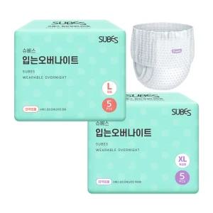 슈베스 입는오버나이트 팬티형 생리대 1팩 / 대형 특대형