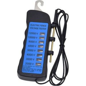 Kodrily 전기 울타리 테스터기 디지털 전압 검출기 2000 12000V 12KV 8 개의 인디케이터 라이트 테스터 ABS 텃밭용 측정기 농업울타리용 검전기 방청 농장/가정 텃밭/가축 울타리에
