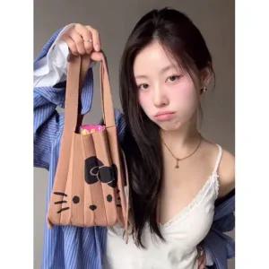 매장정품 JOSEPHSTACEY Lucky Pleats Knit S Hello Kitty Tan Brown 0JSP3TT06TBS 215453