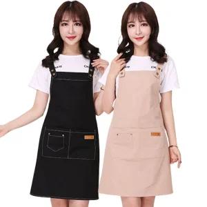 포켓 방수 앞치마 바리스타 주방/요리용 카폐 디자인 가드닝 꽃집 공방용 작업 공예용 베이커리 카페