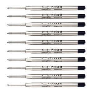 파카 큉크플로우 리필 볼펜심 M 1.0mm 블랙/10개
