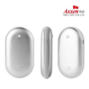 액센 HW200 보조배터리 겸용 주머니 손난로 2400mAh 방한용품 충전식 손난로/안전인증완료