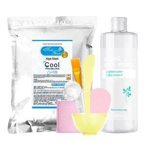 [메디플라워]대용량 모델링팩 스타터팩 쿨 1kg+팩도구 6종+카밍 멀티 부스터 500ml_P341131349