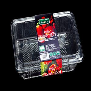 과일포장 딸기 방울 토마토 포장 투명 플라스틱 용기 750g 10개 TB 301-7