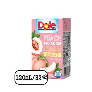Dole 돌100% 피치 파라다이스 120ml 32팩 무료배송