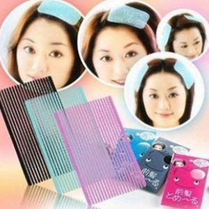 헤어고정부직포 앞머리 헤어고정찍찍이 메이크업부직포 고정 헤어픽스 찍찍이 부직포 검정색 2개입