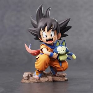 조로검 코스프레칼 애니메이션 드래곤 볼 Q 버전 피규어 어린 시절 Goku Holding Poole PVC 10cm 컬렉션 모