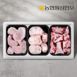 [롯데백화점]농협횡성한우 농협횡성한우사골 700g+우족 700g+소뼈 1kg (냉동)