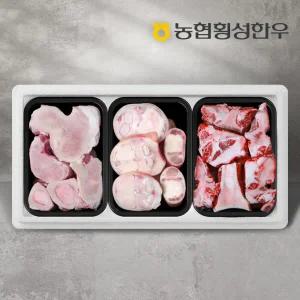 [롯데백화점]농협횡성한우 농협횡성한우사골 700g+우족 700g+소뼈 2kg (냉동)