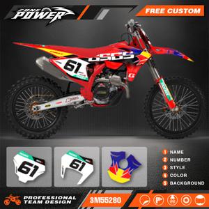 Powerzone 커스텀 그래픽 배경 데칼 스티커 키트 EC MC EC125 EC250 EC300 2024 2025 2026 05