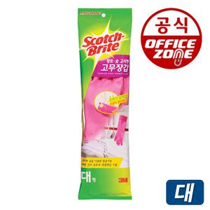 3M 황토 숯 고리형 고무장갑(대)