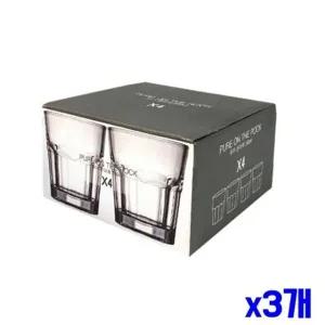 투명 심플 유리컵 물컵 240ml 4p x3개 가정용컵 (WF7E971)