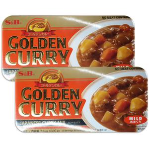 에스비 골든카레 순한맛 220g x 2개 일본커리 Golden Curry Mild