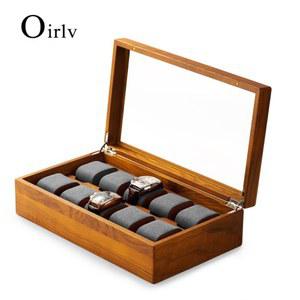 OIRLV 10구 보관함 정리함 거치대 쇼케이스 원목 손목시계 시계