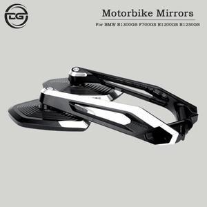 BMW 호환 R1300GS F700GS ADV F900R/XR 바이크 오토바이 조정 가능 측면 후면보기 미러 알루미늄
